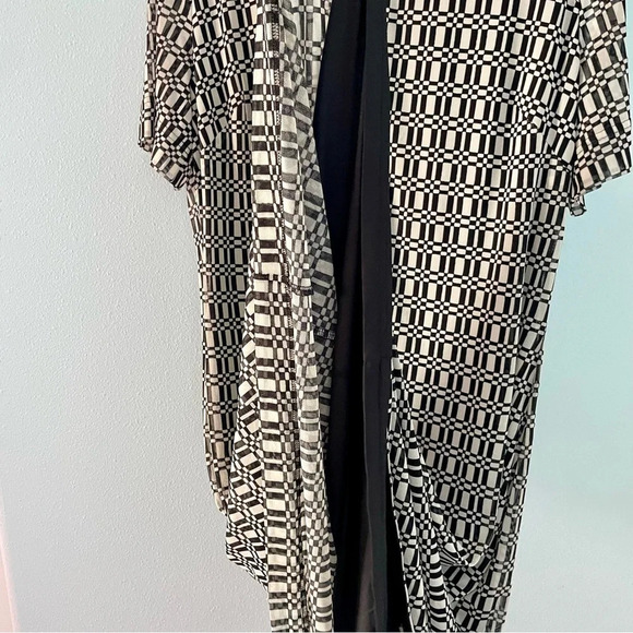 Whistles Link Check Mesh Shirt Dress Black/Multi NWT size 16 - Picture 8 of 15